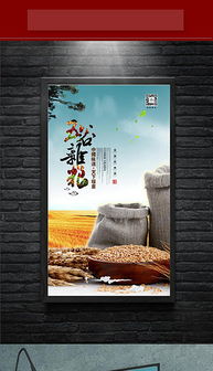 五谷杂粮广告设计 从素材到模板的完整PSD设计指南